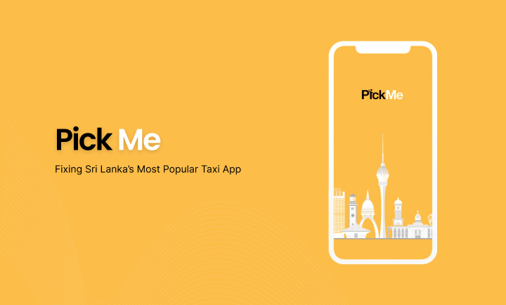 PickMe redesign case study cover